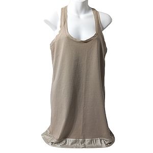 GapBody Swim Suit Cover Up With Polka Dot Mesh Trim